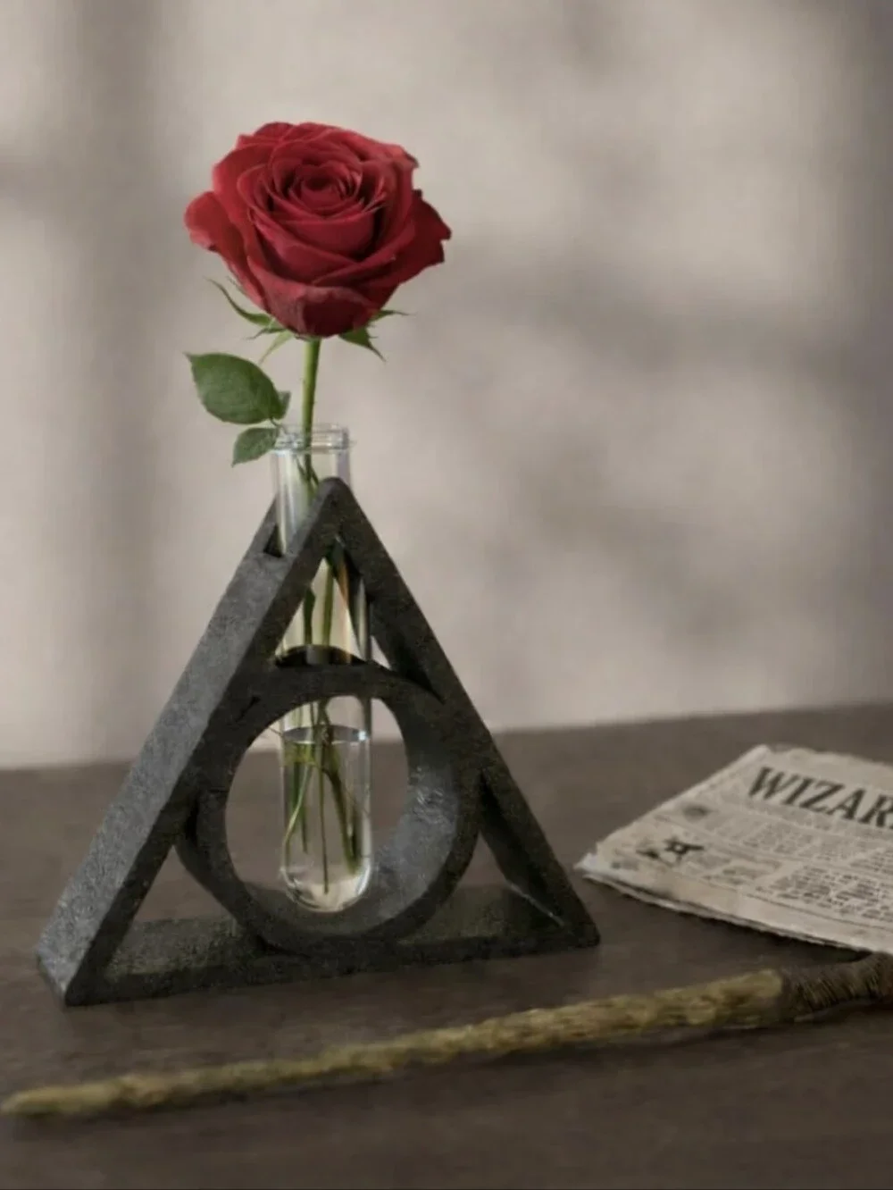 Harry Potter Propagation Vase Test Tube Deathly Hallows Pen Holder Home Decor